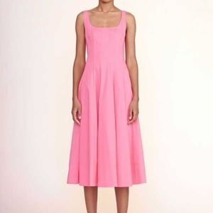 Lauren Ralph Lauren pink linen midi dress